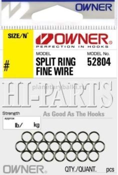 Кольца заводные OWNER Split Ring Fine Wire №3, 9,2кг, 20шт.