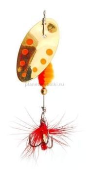 Блесна вращающаяся Lucky John EXCENTRIC IN-LINE №1, 2,5гр., цвет 005 в блистере