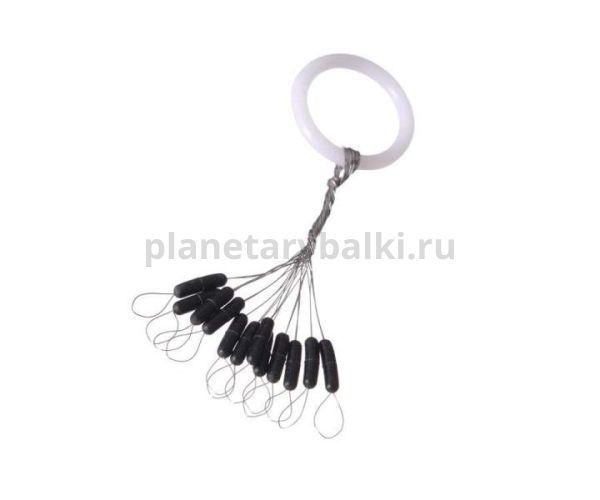 Стопор F-FISHING для лески силиконовый S 12шт