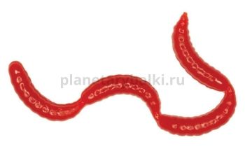 Приманка силиконовая LureMax MAGGOT 0,5'' 1см, Blood Red 019, банка