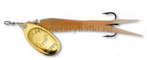 Блесна вращающаяся MEPPS Aglia Flying №2, 15гр., цвет OR/naturel