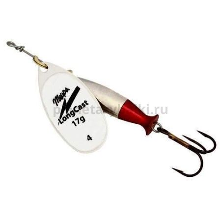 Блесна вращающаяся Mepps AGLIA LONG CAST №4, 17гр., цвет Silver