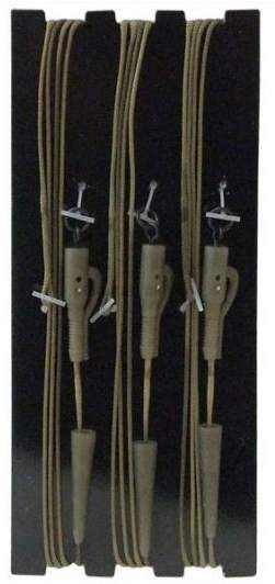 Монтаж готовый KORDA Leadcore Leader Lead Clip Gravel тест 50lb, длина 100см, 3шт.