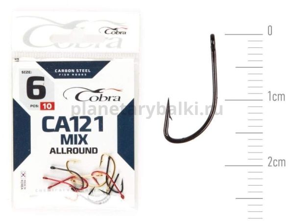 Крючки Cobra Allround MIX CA121 №6, 10шт.