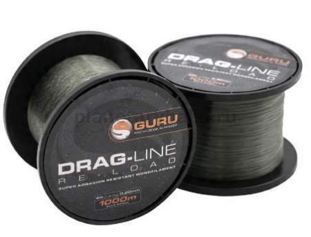 Леска монофильная GURU Drag Line 1000м, 0,30мм, 4,54кг