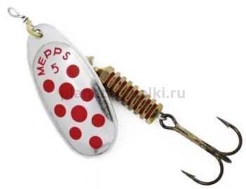 Блесна вращающаяся MEPPS Comet №2, 4,5гр., цвет AG/red