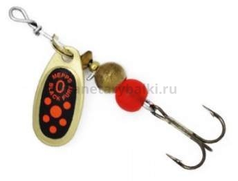 Блесна вращающаяся MEPPS Black Fury Orange №0, 2гр., цвет OR
