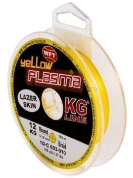 Шнур плетёный WFT KG PLASMA Yellow 150м, 0,10мм, 12кг