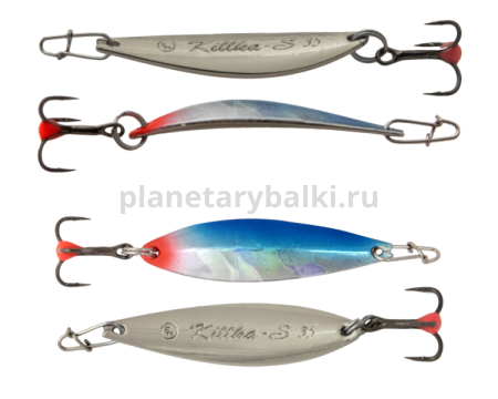 Блесна вертикальная ECOPRO Killka-S, 35мм, 3гр., цвет BIB