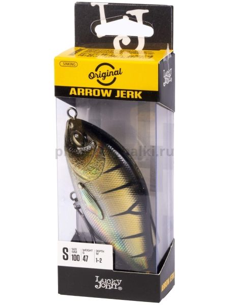 Воблер тонущий Lucky John Original ARROW JERK S 100мм, 47гр., 1-2м, цвет 002 для рыбалки, Воблер тонущий Lucky John Original ARROW JERK S 100мм, 47гр., 1-2м, цвет 002 отзывы, Воблер тонущий Lucky John Original ARROW JERK S 100мм, 47гр., 1-2м, цвет 002 купить, Воблер тонущий Lucky John Original ARROW JERK S 100мм, 47гр., 1-2м, цвет 002 купить в интернет магазине, Воблер тонущий Lucky John Original ARROW JERK S 100мм, 47гр., 1-2м, цвет 002 выбрать, Воблер тонущий Lucky John Original ARROW JERK S 100мм, 47гр., 1-2м, цвет 002 обзор, Воблер тонущий Lucky John Original ARROW JERK S 100мм, 47гр., 1-2м, цвет 002 купить в розничном магазине