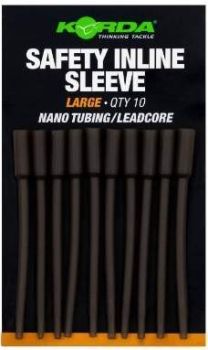 Конус силиконовый KORDA Safety Inline Sleeve Nano Tubing leadcore 10шт., размер L