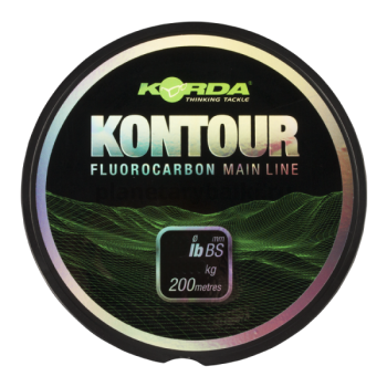 Леска тонущая KORDA Kontour Fluorcarbon 200м, 0,35мм, 6,8кг, 15lb