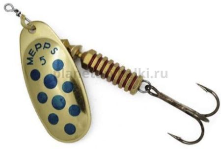 Блесна вращающаяся MEPPS Comet №2, 4,5гр., цвет OR/blue