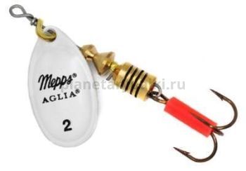 Блесна вращающаяся MEPPS Aglia Fluo №2, 4,5гр., phospho