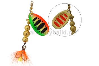 Блесна вращающаяся LureMax Daffy-2 5,3гр., цвет 008