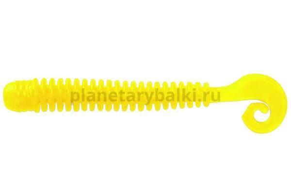 Приманка силиконовая LureMax CHEEKY WORM 2,5'' 6см, Chartreuse 001, 10шт.
