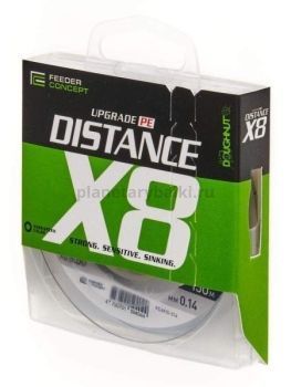 Шнур плетёный Feeder Concept Distance х8 BRAID Dark Green 150м, 0,14мм, 6,5кг