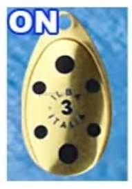 Блесна вращающаяся ILBA TONDO f/d/s №0, 2гр., цвет gold-black