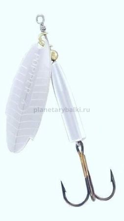 Блесна вращающаяся Lukris POPPER-L №4, 20гр., цвет P (cuerpo Plata)