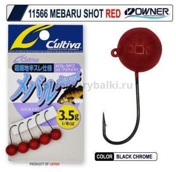 Джиг-головка OWNER JH-82R red №8 3,5гр., 5шт.