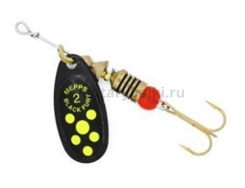 Блесна вращающаяся MEPPS Black Fury Chartreuse №2, 4,5гр., цвет NR