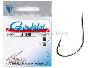 Крючки Gamakatsu LS-1810B HOOKS BRONZE разм. 18 25шт.