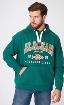 Толстовка Alaskan Promo Hoodie зеленый, размер XXXL