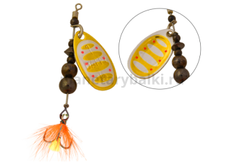 Блесна вращающаяся LureMax Daffy-1 3,2гр., цвет 011