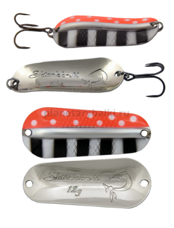 Блесна колеблющаяся LureMax Shtorlek-M, 58мм, 18гр., цвет 129