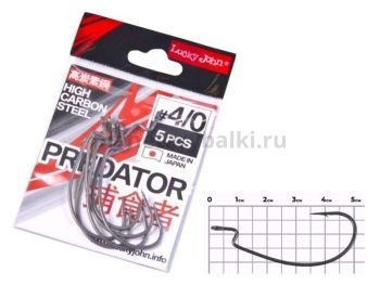 Крючки офсетные Lucky John LJHP350 №4/0, 5шт.