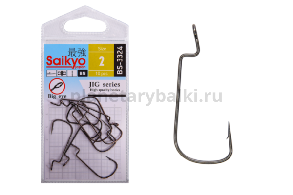 Крючки Saikyo BS-3324 BN № 2, 10шт.