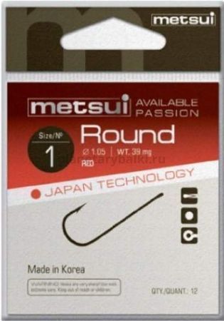 Крючки METSUI ROUND цвет bln, №16, 12шт.