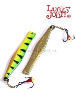 Блесна вертикальная Lucky John KALOMIES с цепочкой и тройником 75мм, 13гр., цвет T блистер
