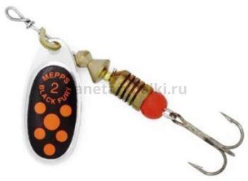 Блесна вращающаяся MEPPS Black Fury Orange №2, 4,5гр., цвет AG
