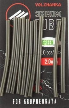 Трубки термоусадочные Volzhanka Shrinking Tube цвет Green, 2мм, 10шт.