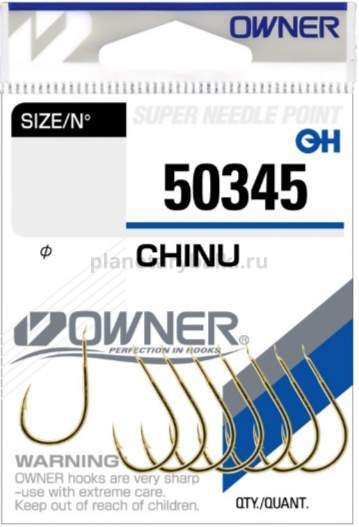 Крючок OWNER Chinu gold №5, 12шт.