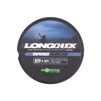 Леска KORDA Long Chuck Tapered Mainline 300м, 0,30-0,47мм, 6,5-13,6кг, 12-30lb