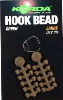 Бусина стопорная KORDA High Grip Hook Bead размер L, 20шт.