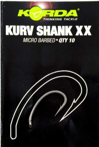 Крючки Korda Kurv Shank-XX с бородкой №6, 10шт.