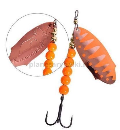 Блесна вращающаяся LureMax Kamchatka 23гр., цвет 021/Or