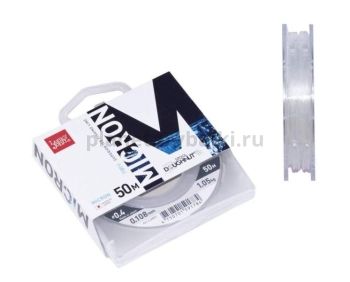 Леска монофильная зимняя Lucky John MICRON 50м, 0,108мм, 1,05кг