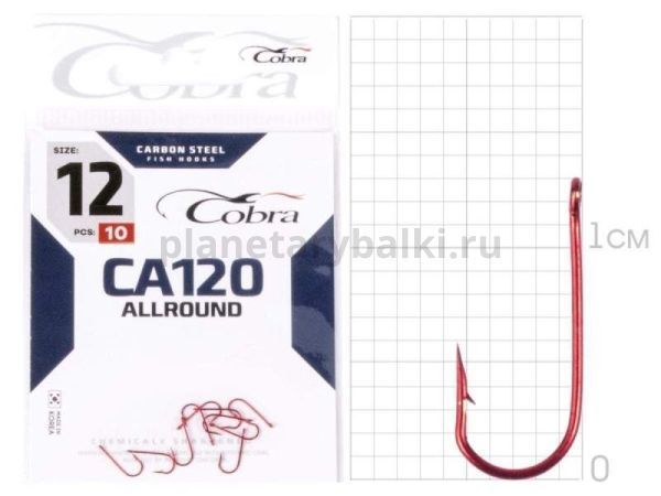 Крючки Cobra Allround MIRAGE CA120 №12, 10шт.