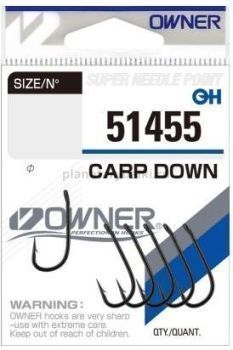 Крючки OWNER Carp Down BC №8, 6шт.