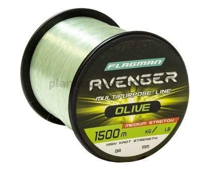 Леска FLAGMAN Avenger Olive Line 1500м, 0,25мм, 6,8кг/15lb
