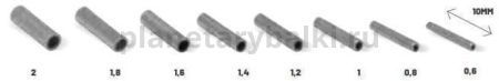 Трубочки обжимные для поводков COLMIC BRASS TUBES - 1,0mm - 12шт