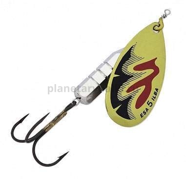 Блесна вращающаяся ILBA ESA - d №3, 8,5гр., цвет gold-red-black