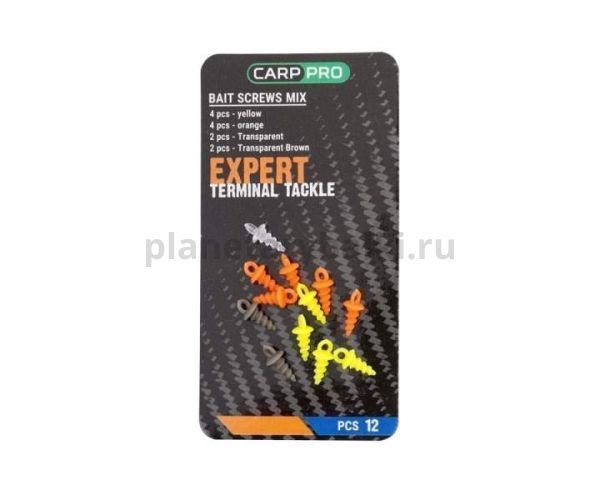 Винт пластиковый для бойлов CARP PRO pop-up mix 12шт.
