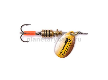 Блесна вращающаяся Mepps AGLIA FLUO Micropigments Trout 2, 4,5гр., цвет Brown