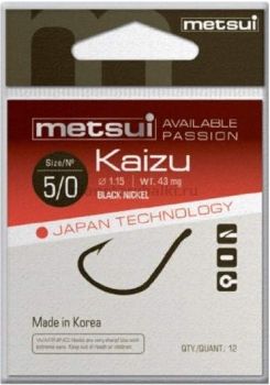 Крючки METSUI KAIZU цвет bln, размер № 10, в уп. 12 шт
