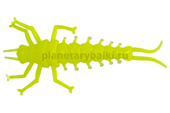Приманка силиконовая LureMax STONE FLY 1,5'' 4,5см, Chartreuse 10-001, 10шт.